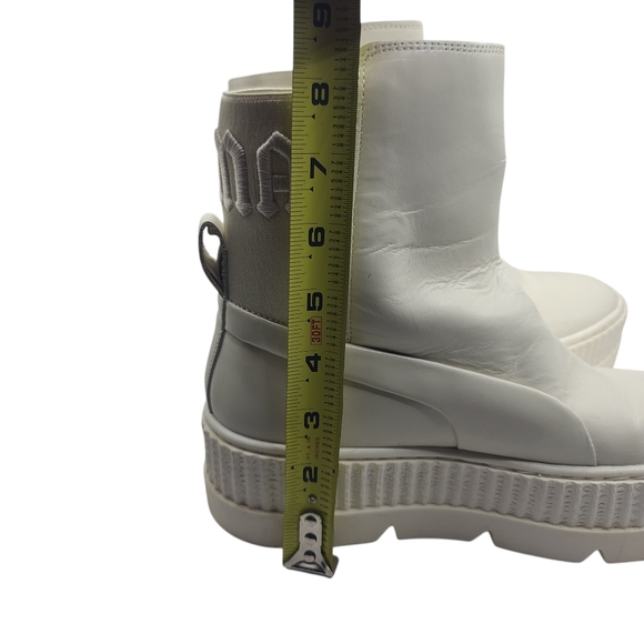 Puma 366266-02 Fenty By Rihanna Chelsea Combat  Womens Size 7 Off White Chunky - Picture 14 of 14